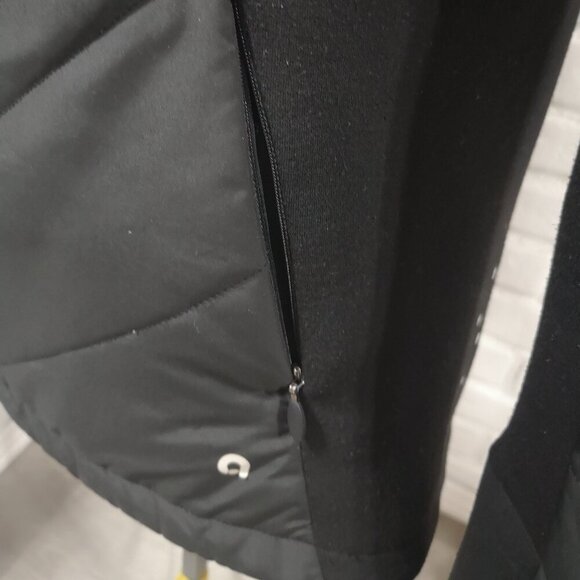 Hyba Ladies Size Medium Black Zipper Closure Hooded Casual / Athletic Jacket - Picture 7 of 11